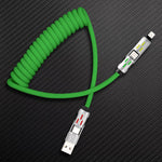 ๐"GlowCharge Pro" 240W 4-in-1 Spring Car Cable with Lights