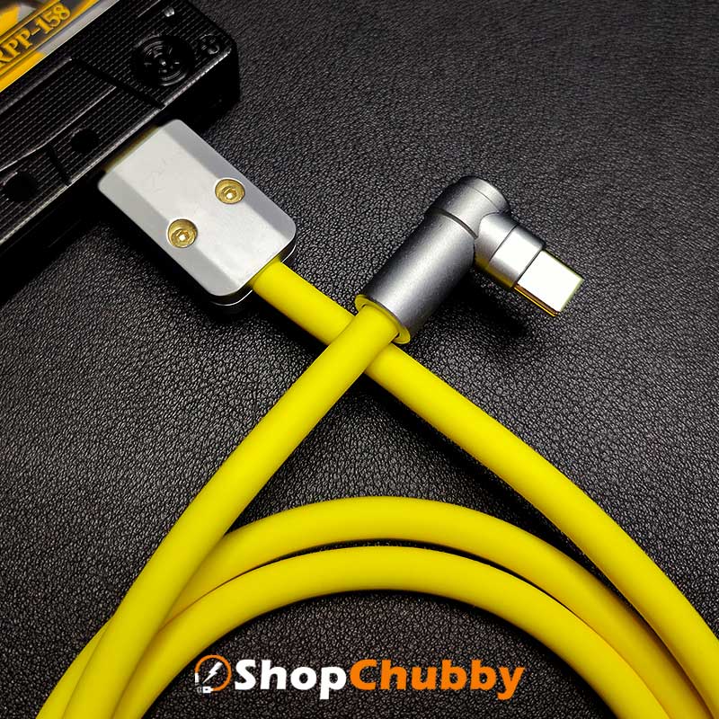 "Chubby“ USB-Schnellladekabel mit 90°-Winkeldesign