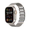 "Business Band" Stainless Steel Braided Magnetic Band For Apple Watch - Titanium Gold (Frosted Surface)