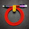 "Chubby" Speziell entwickeltes -Kabel mit farbigen Anschlüssen - Rot