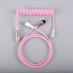 "Chubby" USB To Type C Spring Keyboard Cable