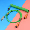 "Chubby" USB To Type C Spring Keyboard Cable - Green