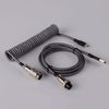 "Chubby" USB To Type C Spring Keyboard Cable - White + Black