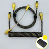 "Chubby" USB To Type C Spring Keyboard Cable - Black 2