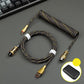 "Chubby" USB To Type C Spring Keyboard Cable