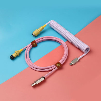 "Chubby" USB To Type C Spring Keyboard Cable - LANO-20850