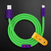 "Color Block Chubby“ Speziell angepasstes ChubbyCable - Grün+Lila