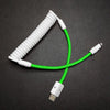 "Colorblock Chubby“ Neues Federladekabel - White+Green [Christmas Exclusive]