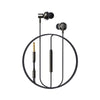 "Cyber" Nylon Braided Metal Wired Earphones - Black