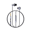 "Cyber" Nylon Braided Metal Wired Earphones - Grey