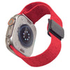 Elastic Magnetic Liquid Silicone Band For Apple Watch - Red