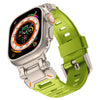 Fluoroelastomer Band with Titanium Connector for Apple Watch - Green