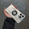 Frosted Ultra-Thin Borderless Hollow Heat Dissipation Magsafe Magnetic iPhone Case - Silver