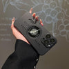 Frosted Ultra-Thin Borderless Hollow Heat Dissipation Magsafe Magnetic iPhone Case - Black