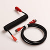 "Chubby" USB To Type C Spring Keyboard Cable - Black