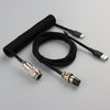 "Chubby" USB To Type C Spring Keyboard Cable - Black