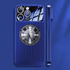 Large Window Hollow Heat Dissipation Magsafe Magnetic iPhone Case - Dark Blue