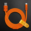 "Chubby“ einfarbiges Silikon-Ladekabel - Orange