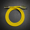 "Neon Chubby“ Schnellladekabel mit vergoldetem Design - Gelb