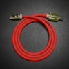 "Neon Chubby“ Schnellladekabel mit vergoldetem Design - Rot
