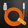"Neon Chubby“ Schnellladekabel mit Smart Light - Orange