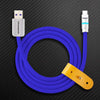"Neon Chubby“ Schnellladekabel mit Smart Light - Dunkelblau
