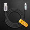 "Neon Chubby“ Schnellladekabel mit Smart Light - Schwarz