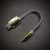 "Neon Chubby" Flaches Ladekabel mit vergoldetem Design - Grau