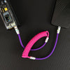 "Neon Chubby“ Neues Federladekabel - Rosa+Lila