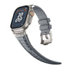 High-Elastic Silicone Stainless Steel Band For Apple Watch - Gray