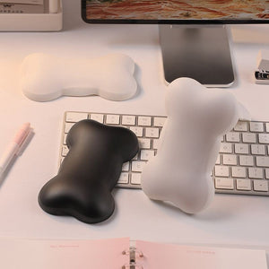 "Chubby Comfort“ Silikon-Tastatur-Handgelenkauflage und Mauspad-Set – süße Knochen