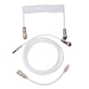 "Chubby" USB To Type C Spring Keyboard Cable - White