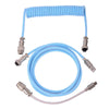 "Chubby" USB To Type C Spring Keyboard Cable - Blue
