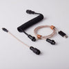"Chubby" USB To Type C Spring Keyboard Cable - 2 x illuminated + 1 x spring loaded black plugs