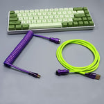 "Chubby" USB To Type C Spring Keyboard Cable