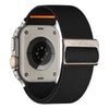 Stretch Nylon Woven Watch Band for Apple Watch - Black