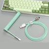 "Chubby" USB To Type C Spring Keyboard Cable - Green