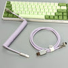 "Chubby" USB To Type C Spring Keyboard Cable - Purple