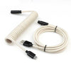 "Chubby" USB To Type C Spring Keyboard Cable - khaki