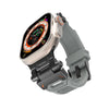 "Ultimate Luxury" Silicone Band with Titanium Connector for Apple Watch - Grey
