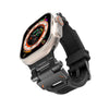 "Ultimate Luxury" Silicone Band with Titanium Connector for Apple Watch - Black