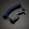 "Full-equipped Chubby" 6-in-1 240W Fast Charging Spring Cable - Blue (6-in-1)