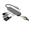 „Cyber“ Wireless Charging USB 3.0 HUB Dock - 5-in-1 [SD/TF]