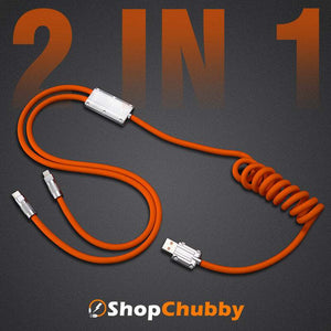"Chubby Plus“ 2 IN 1 Schnellladekabel (C+Lightning)