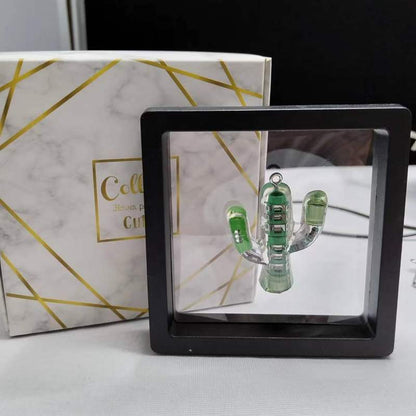 „Cyber ​​Chic“ Transparente Kaktus-Halskette 