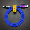 "Chubby" Speziell entwickeltes -Kabel mit farbigen Anschlüssen - Blau