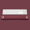 "Chubby Comfort“ Silikon-Tastatur-Handgelenkauflage und Mauspad - Rot