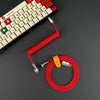 "Chubby" USB To Type C Spring Keyboard Cable - Red