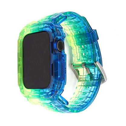 "Crystal iWatch Strap" Buntes Uhrenarmband mit Farbverlauf