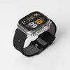 "Gym-Ready Band" Breathable Silicone Band for Apple Watch - Gray Black